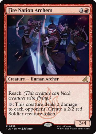 Fire Nation Archers (TLE-237) - Avatar: The Last Airbender: Eternal-Legal Foil | Grognard Games