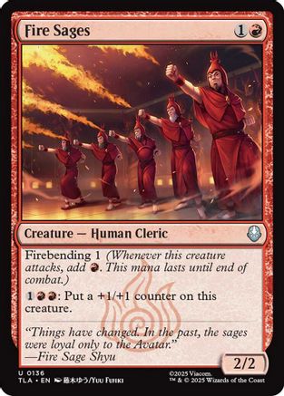 Fire Sages (TLA-136) - Avatar: The Last Airbender Foil | Grognard Games