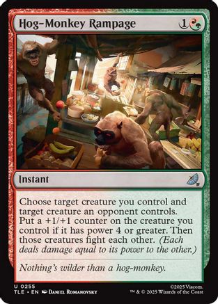 Hog-Monkey Rampage (TLE-255) - Avatar: The Last Airbender: Eternal-Legal Foil | Grognard Games
