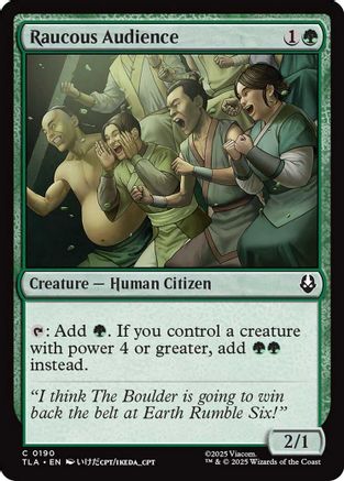 Raucous Audience (TLA-190) - Avatar: The Last Airbender | Grognard Games
