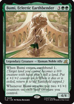Bumi, Eclectic Earthbender (TLE-248) - Avatar: The Last Airbender: Eternal-Legal Foil | Grognard Games