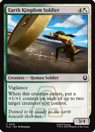 Earth Kingdom Soldier (TLE-216) - Avatar: The Last Airbender: Eternal-Legal Foil | Grognard Games