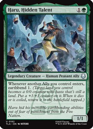 Haru, Hidden Talent (TLA-182) - Avatar: The Last Airbender Foil | Grognard Games