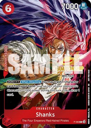 Shanks (CS 25-26 Event Pack) (P-083) - One Piece Promotion Cards Foil | Grognard Games