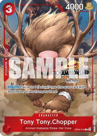 Tony Tony.Chopper (CS 25-26 Celebration Pack) (OP04-010) - One Piece Promotion Cards Foil | Grognard Games