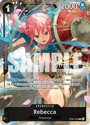 Rebecca (CS 25-26 Celebration Pack) (OP04-092) - One Piece Promotion Cards Foil | Grognard Games