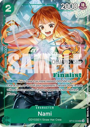 Nami (CS 25-26 Finalist Card Set 1) (OP10-033) - One Piece Promotion Cards Foil | Grognard Games