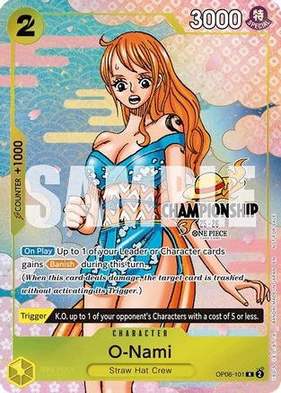 O-Nami (CS 25-26 Event Pack Finalist Ver.) (OP06-101) - One Piece Promotion Cards Foil | Grognard Games