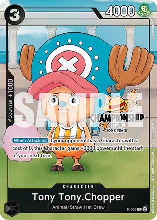 Tony Tony.Chopper (CS 25-26 Event Pack Finalist Ver.) (P-065) - One Piece Promotion Cards Foil | Grognard Games