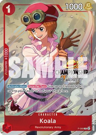 Koala (CS 25-26 Event Pack Finalist Ver.) (P-069) - One Piece Promotion Cards Foil | Grognard Games