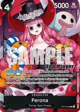 Perona (CS 25-26 Top Player Pack) (OP10-092) - One Piece Promotion Cards Foil | Grognard Games