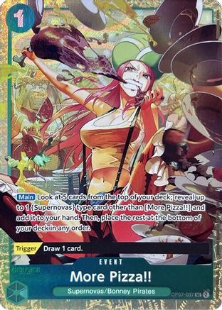 More Pizza!! (Premium Card Collection -Best Selection Vol. 4-) (OP07-037) - One Piece Promotion Cards Foil | Grognard Games