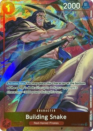 Building Snake (Premium Card Collection -Best Selection Vol. 4-) (OP09-008) - One Piece Promotion Cards Foil | Grognard Games