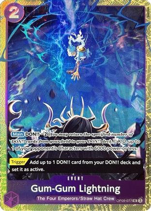 Gum-Gum Lightning (Premium Card Collection -Best Selection Vol. 4-) (OP09-077) - One Piece Promotion Cards Foil | Grognard Games