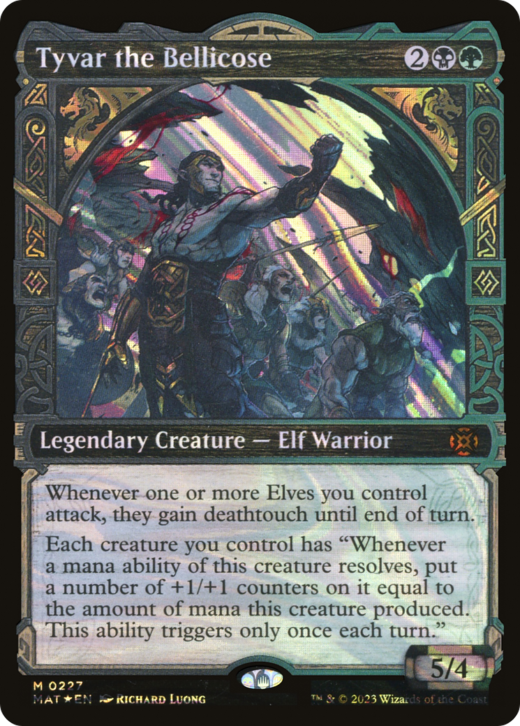 Tyvar the Bellicose (Showcase Halo Foil) [March of the Machine: The Aftermath] | Grognard Games