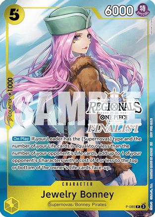 Jewelry Bonney (Online Regional Finalist Card Set 2025 Vol.2) (P-085) - One Piece Promotion Cards Foil | Grognard Games
