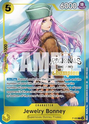 Jewelry Bonney (Online Regional Champion Card Set 2025 Vol.2) (P-085) - One Piece Promotion Cards Foil | Grognard Games