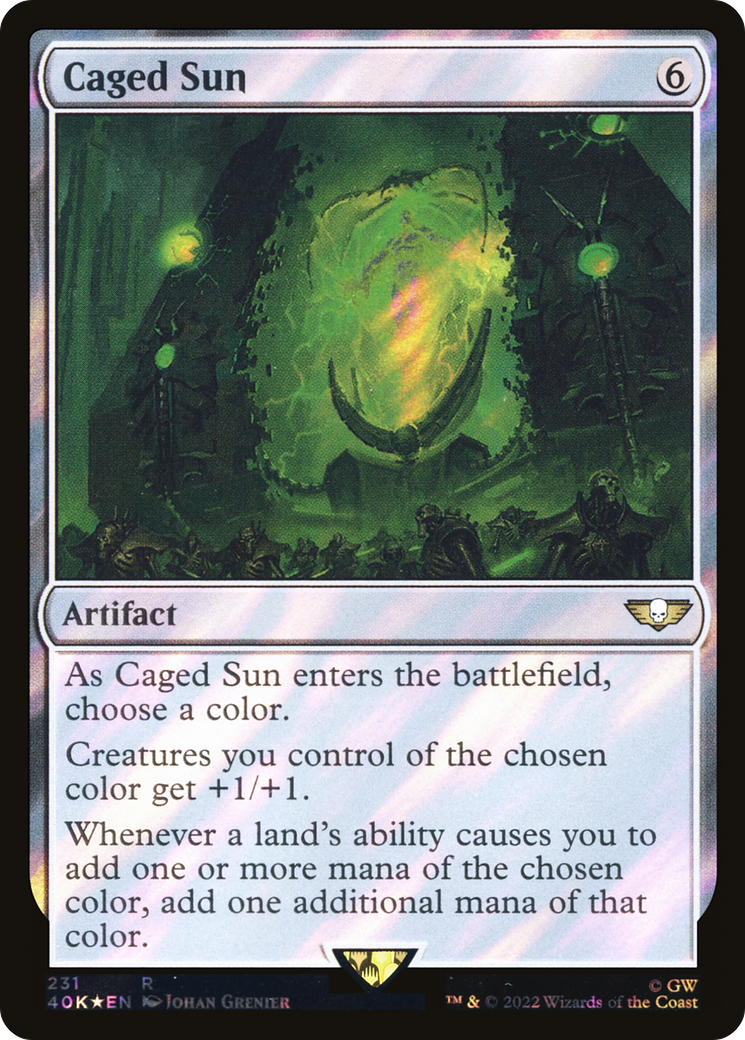 Caged Sun (Surge Foil) [Universes Beyond: Warhammer 40,000] | Grognard Games