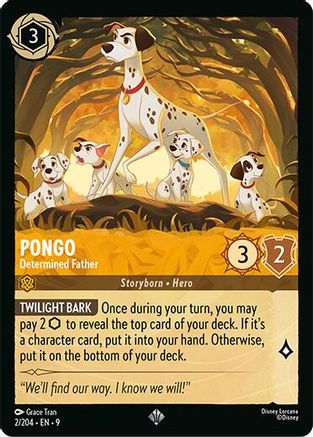Pongo - Determined Father (2/204) - Fabled Cold Foil | Grognard Games