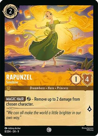 Rapunzel - Sunshine (8/204) - Fabled Cold Foil | Grognard Games