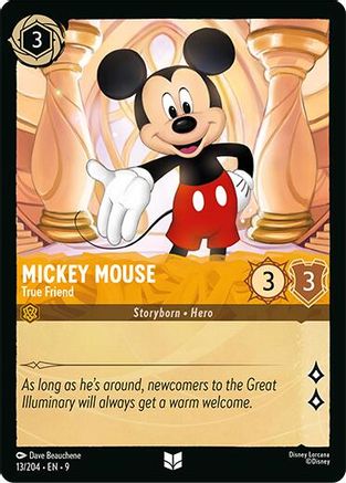 Mickey Mouse - True Friend (13/204) - Fabled | Grognard Games