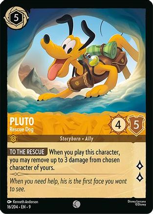 Pluto - Rescue Dog (16/204) - Fabled Cold Foil | Grognard Games