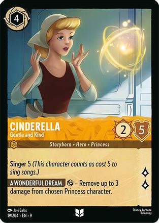 Cinderella - Gentle and Kind (19/204) - Fabled Cold Foil | Grognard Games