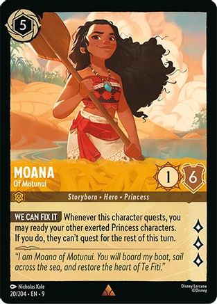 Moana - Of Motunui (20/204) - Fabled Cold Foil | Grognard Games