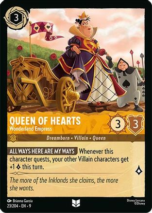 Queen of Hearts - Wonderland Empress (23/204) - Fabled Cold Foil | Grognard Games