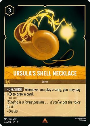 Ursula's Shell Necklace (33/204) - Fabled Cold Foil | Grognard Games