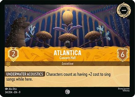 Atlantica - Concert Hall (34/204) - Fabled Cold Foil | Grognard Games