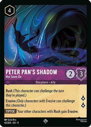 Peter Pan's Shadow - Not Sewn On (42/204) - Fabled Cold Foil | Grognard Games
