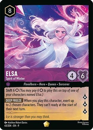 Elsa - Spirit of Winter (43/204) - Fabled Cold Foil | Grognard Games