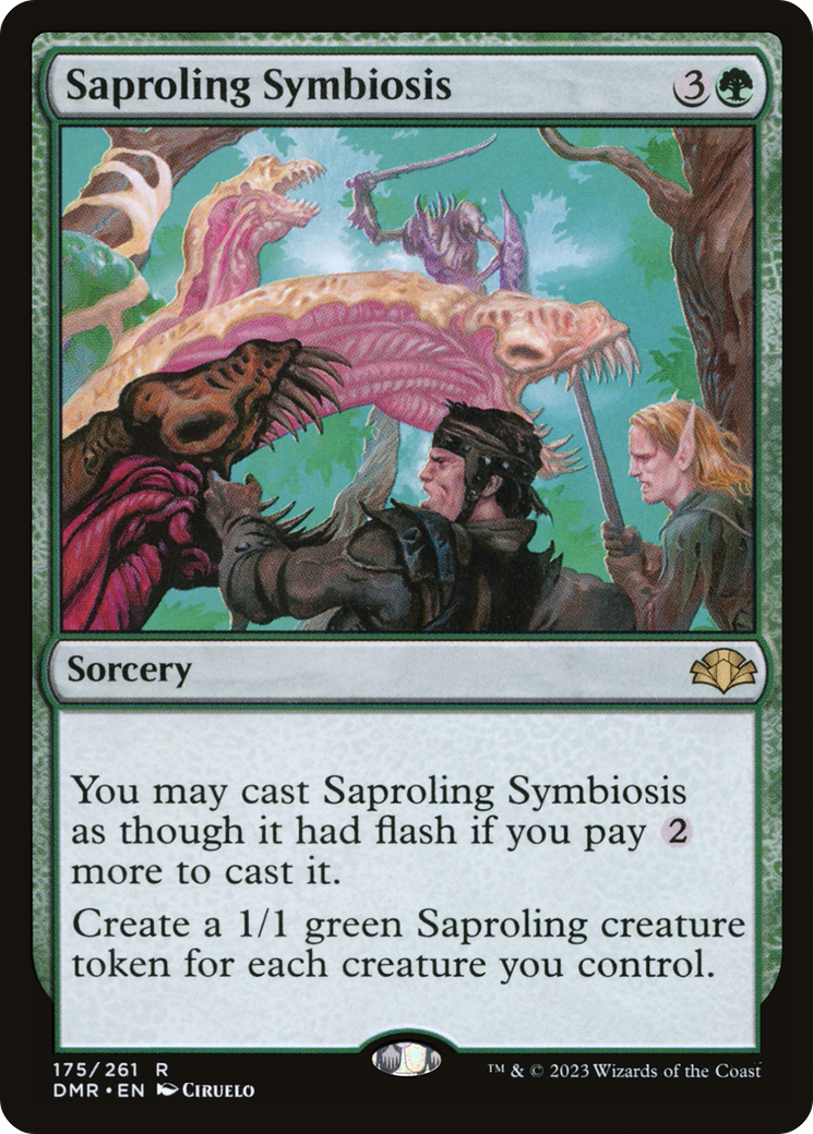 Saproling Symbiosis [Dominaria Remastered] | Grognard Games