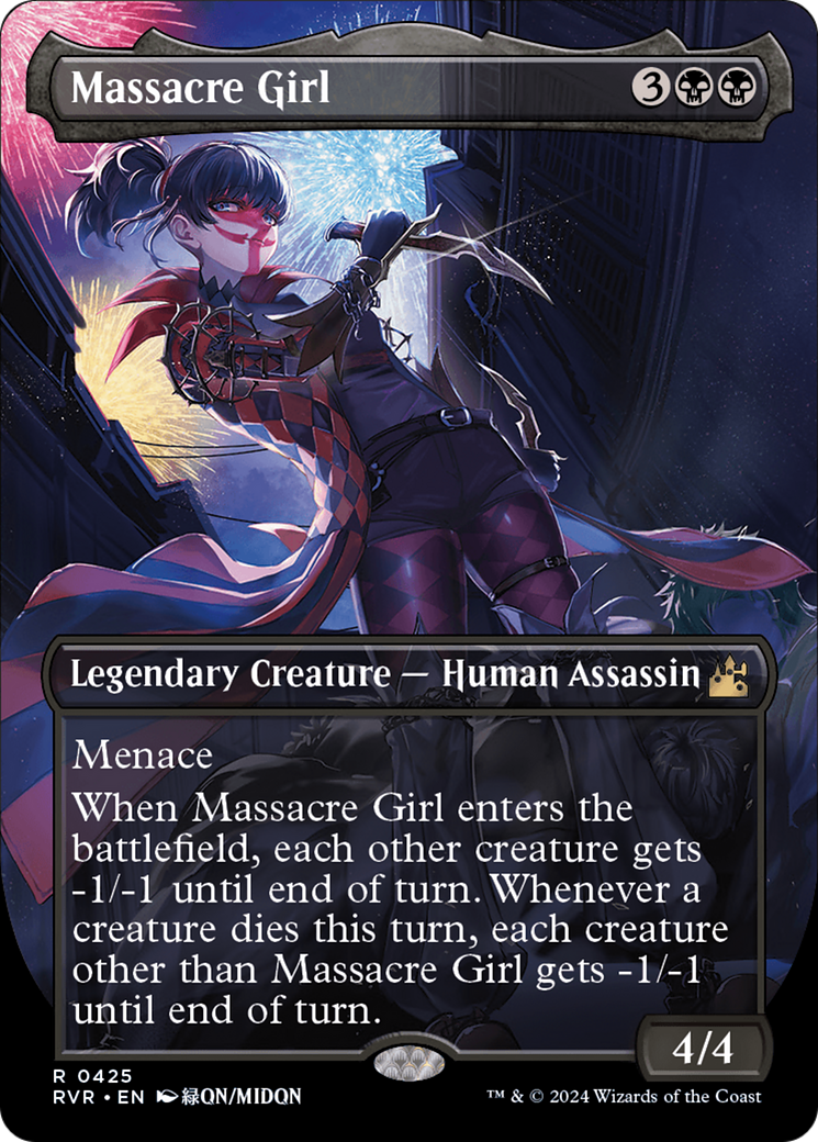 Massacre Girl (Anime Borderless) [Ravnica Remastered] | Grognard Games