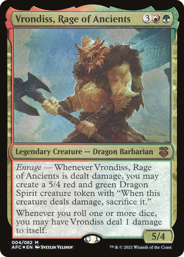 Vrondiss, Rage of Ancients (Display Commander) [Dungeons & Dragons: Adventures in the Forgotten Realms Commander] | Grognard Games