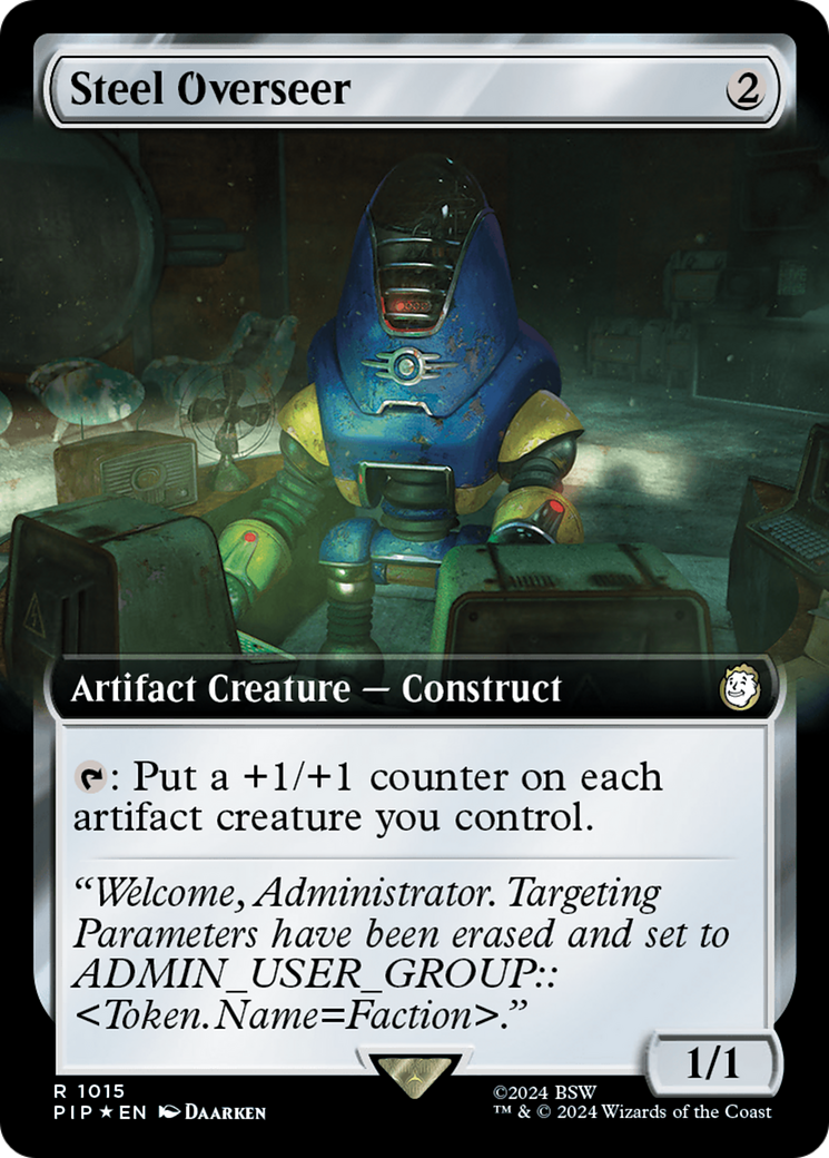 Steel Overseer (Extended Art) (Surge Foil) [Fallout] | Grognard Games