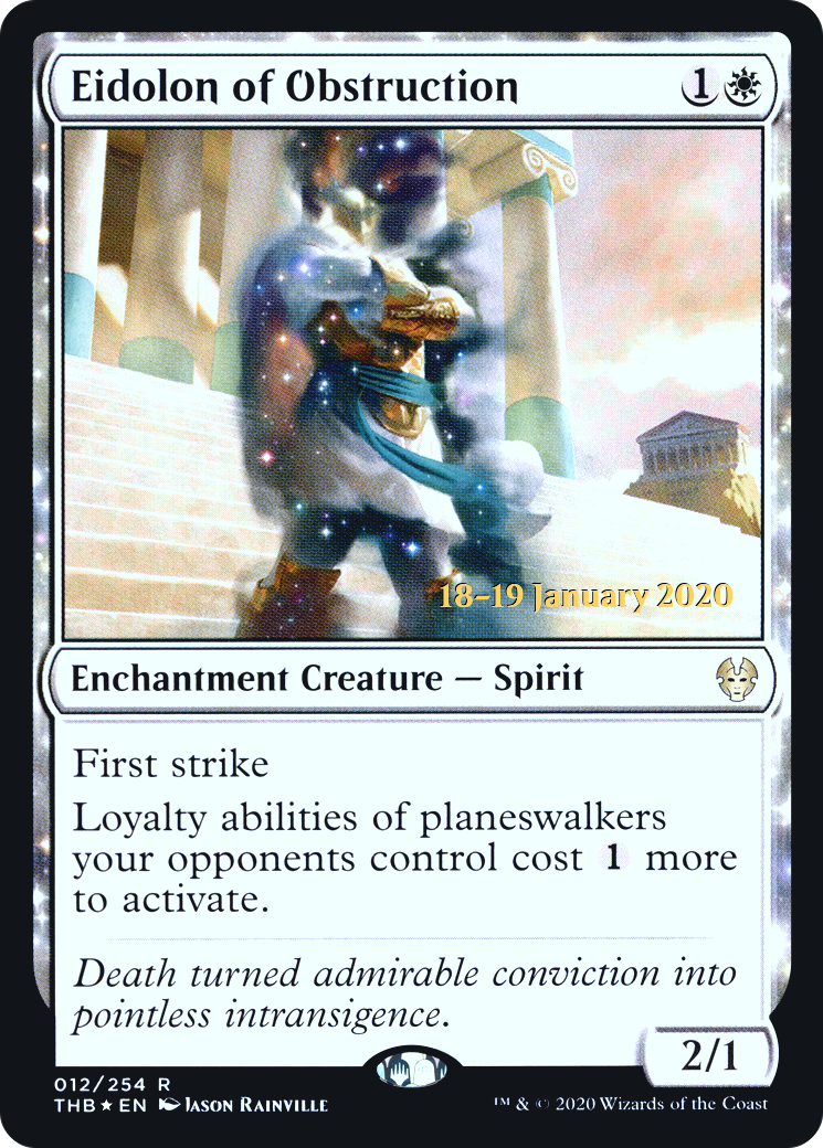 Eidolon of Obstruction [Theros Beyond Death Prerelease Promos] | Grognard Games