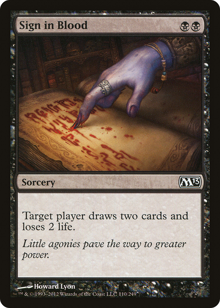 Sign in Blood [Magic 2013] | Grognard Games