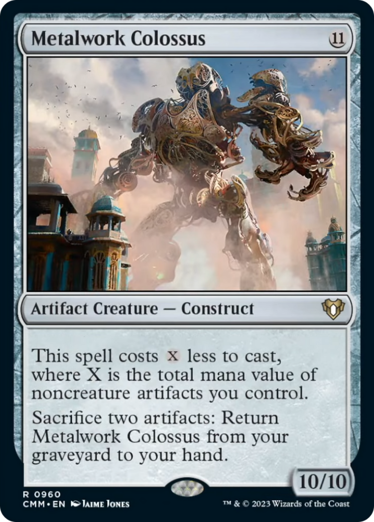 Metalwork Colossus [Commander Masters] | Grognard Games