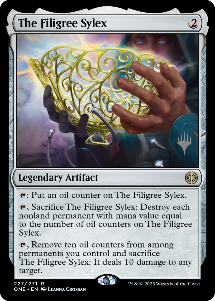 The Filigree Sylex (Promo Pack) [Phyrexia: All Will Be One Promos] | Grognard Games