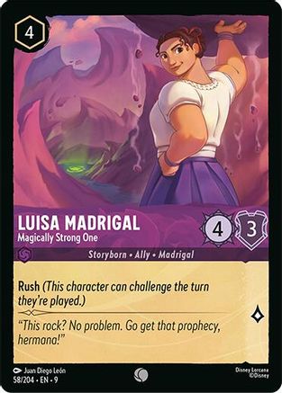 Luisa Madrigal - Magically Strong One (58/204) - Fabled Cold Foil | Grognard Games