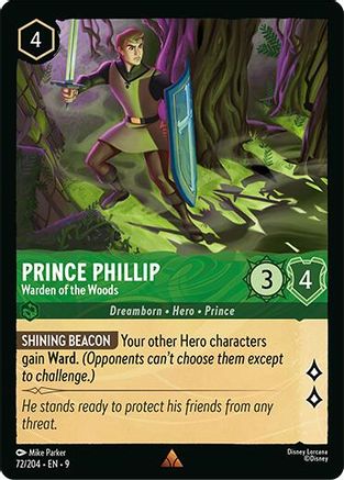 Prince Phillip - Warden of the Woods (72/204) - Fabled Cold Foil | Grognard Games