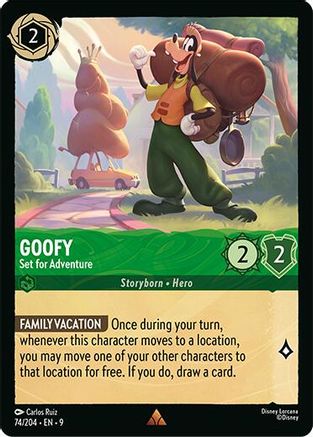 Goofy - Set for Adventure (74/204) - Fabled Cold Foil | Grognard Games