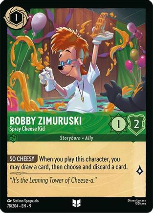 Bobby Zimuruski - Spray Cheese Kid (78/204) - Fabled Cold Foil | Grognard Games