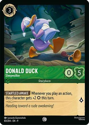 Donald Duck - Sleepwalker (83/204) - Fabled Cold Foil | Grognard Games
