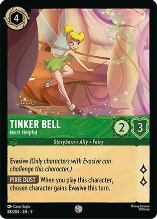 Tinker Bell - Most Helpful (88/204) - Fabled Cold Foil | Grognard Games