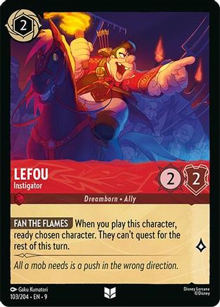 LeFou - Instigator (103/204) - Fabled Cold Foil | Grognard Games