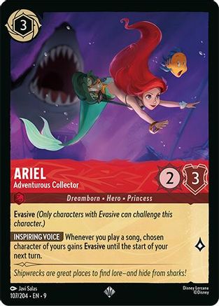 Ariel - Adventurous Collector (107/204) - Fabled Cold Foil | Grognard Games