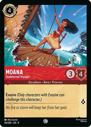 Moana - Undeterred Voyager (116/204) - Fabled Cold Foil | Grognard Games